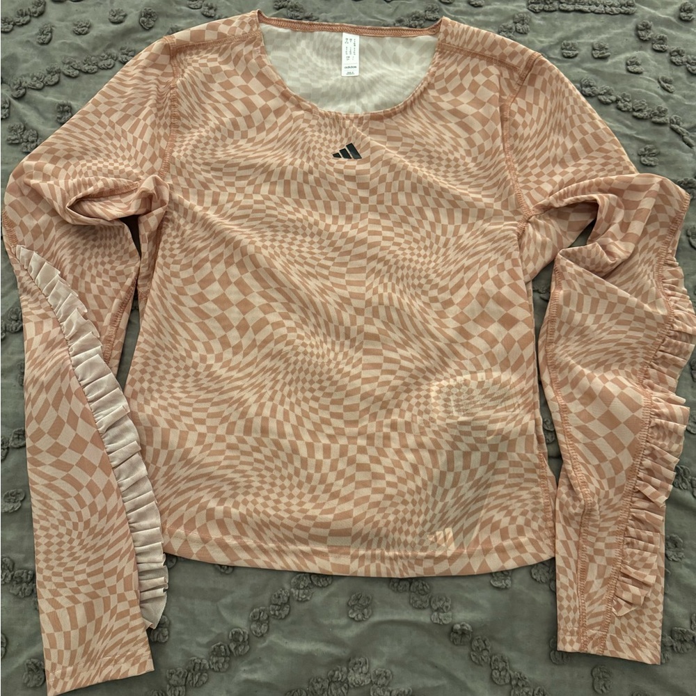 Women's Adidas, sheer top, size S, tags attached, unworn.